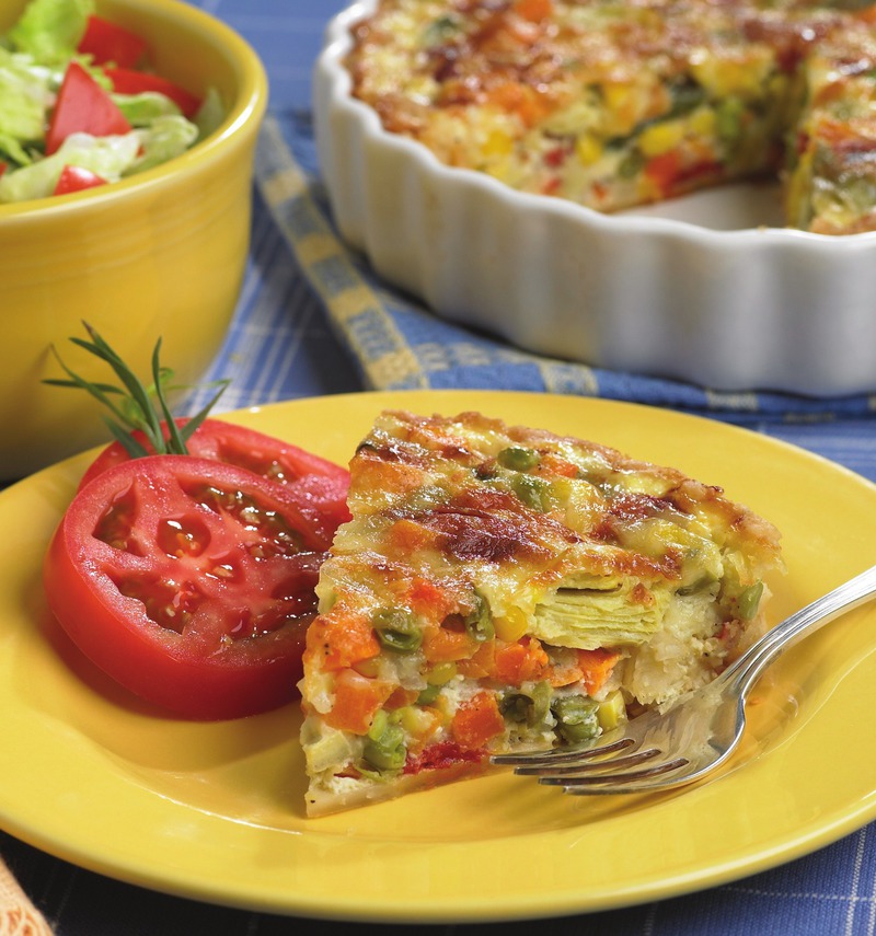 Cheesy Vegetable Pie MyGreatRecipes