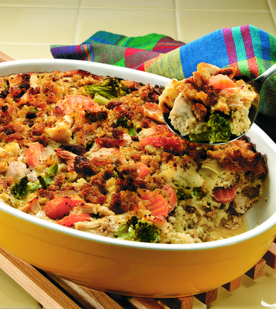 Chicken And Stuffing Bake - MyGreatRecipes