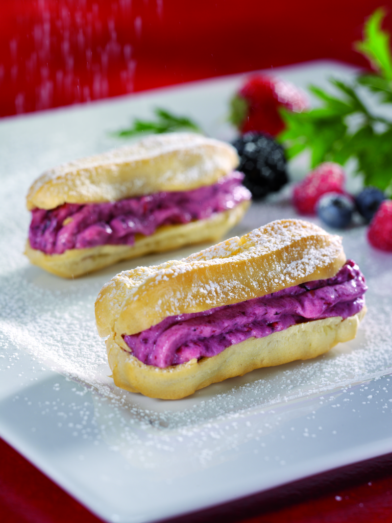 Mixed Berry Eclairs | MyGreatRecipes