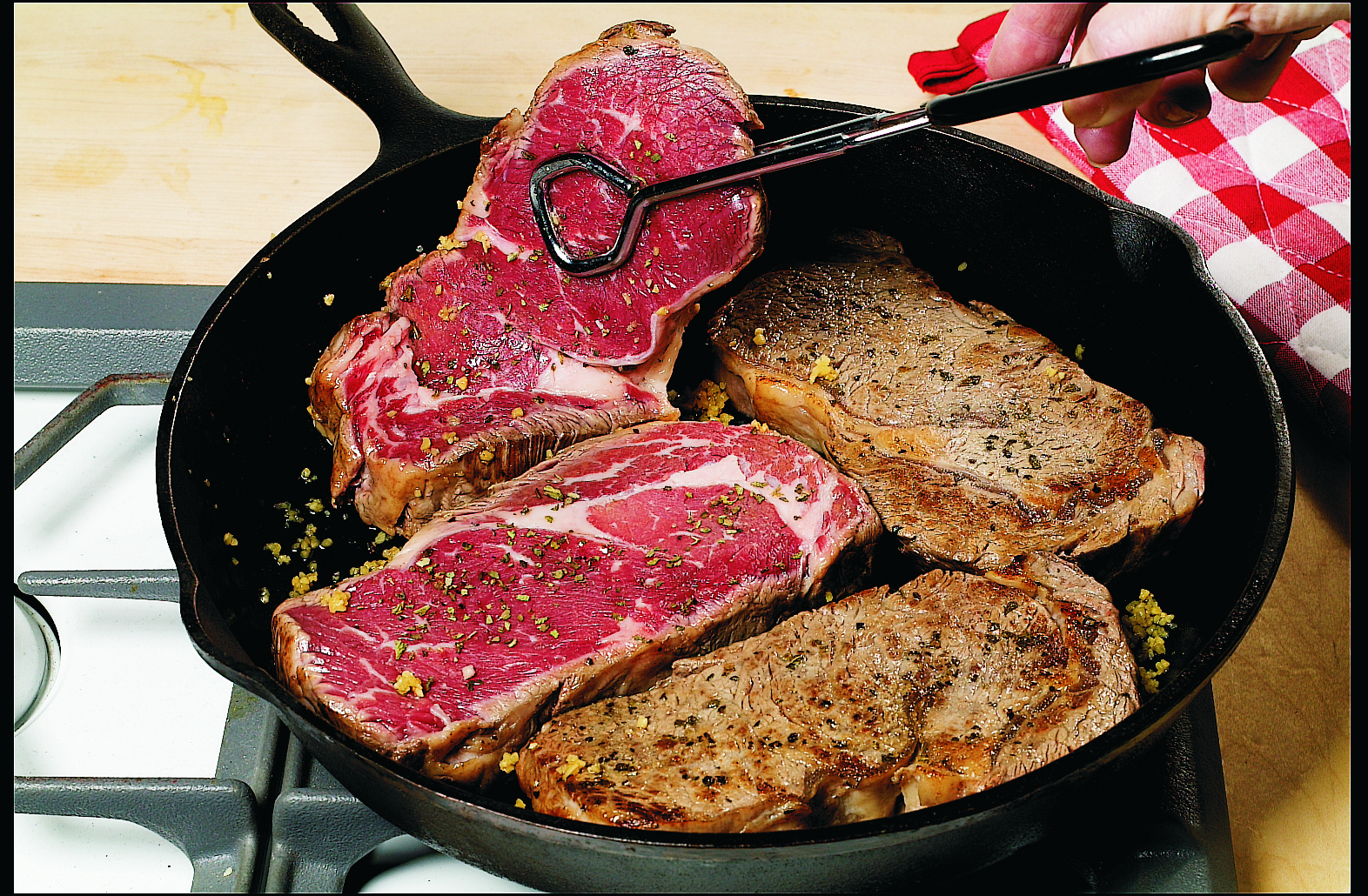 Panseared Rib Eyes MyGreatRecipes